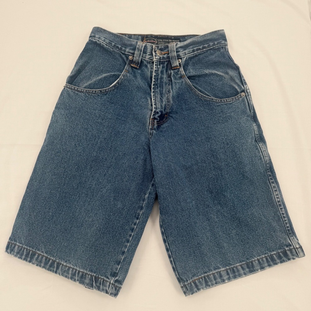 Vintage On The Brink Denim Shorts Mens 30 Retro Baggy Wide Leg 90s Y2K OTB Jorts
